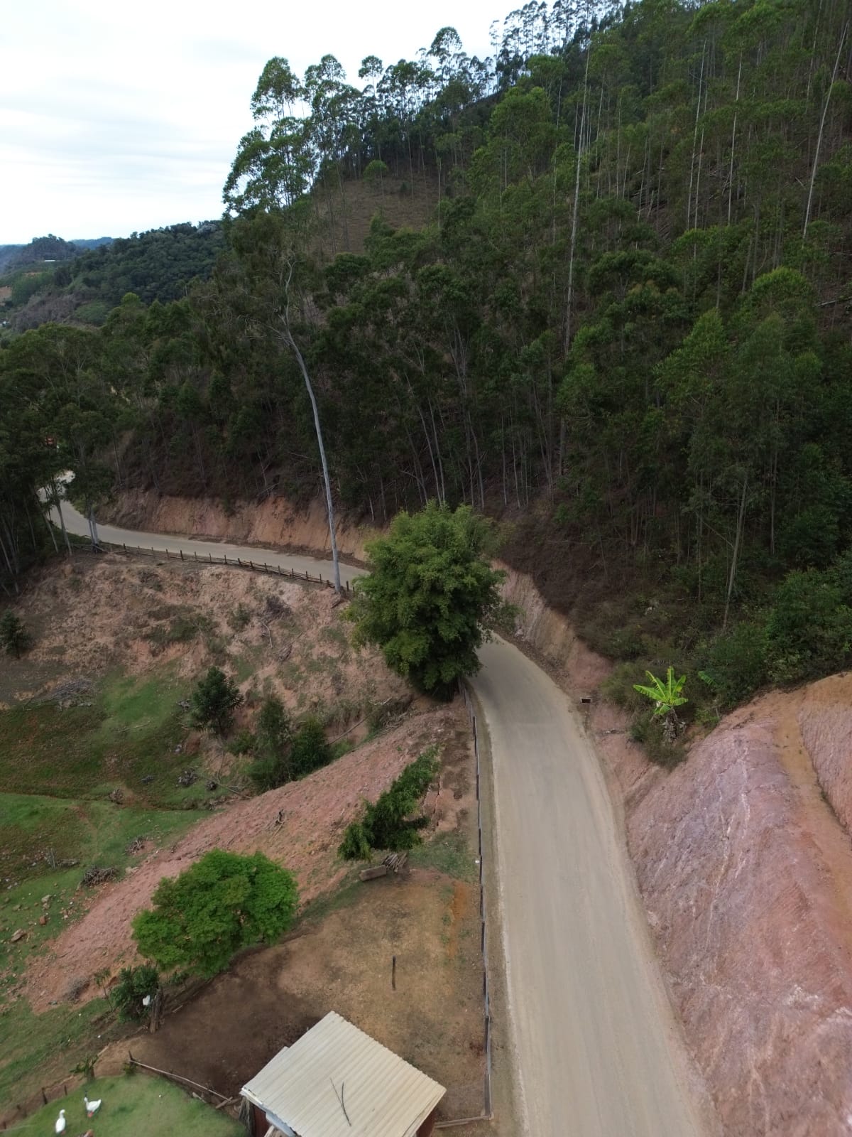 Pavimentação com Revisol na Estrada de Alto Jatibá a Rio Claro